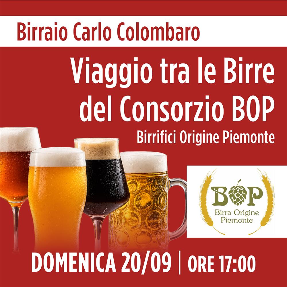 Le birre BOP (Birrifici Origine Piemonte) tra Piemonte e Valle d’Aosta | Domenica 20/09 - Ore 17:00